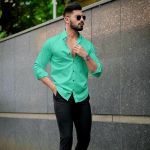 Men's Regular Fit Solid Soft Touch Cotton Casual Shirt